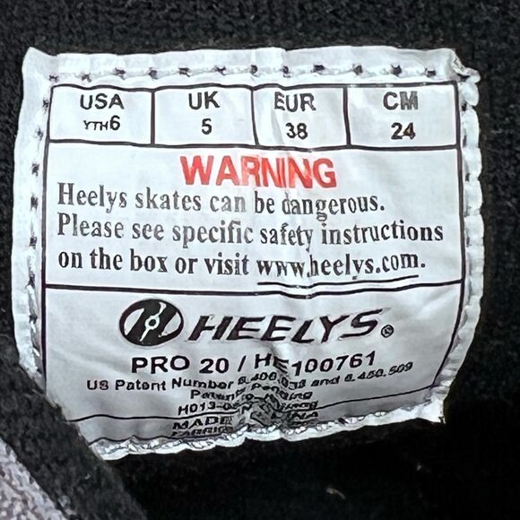 Heelys Pro 20 Youth Canvas Skate Shoes Size 6 - Picture 4 of 9